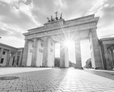 Khurram Ali visiting the iconic Brandenburg Gate in Berlin, Germany 